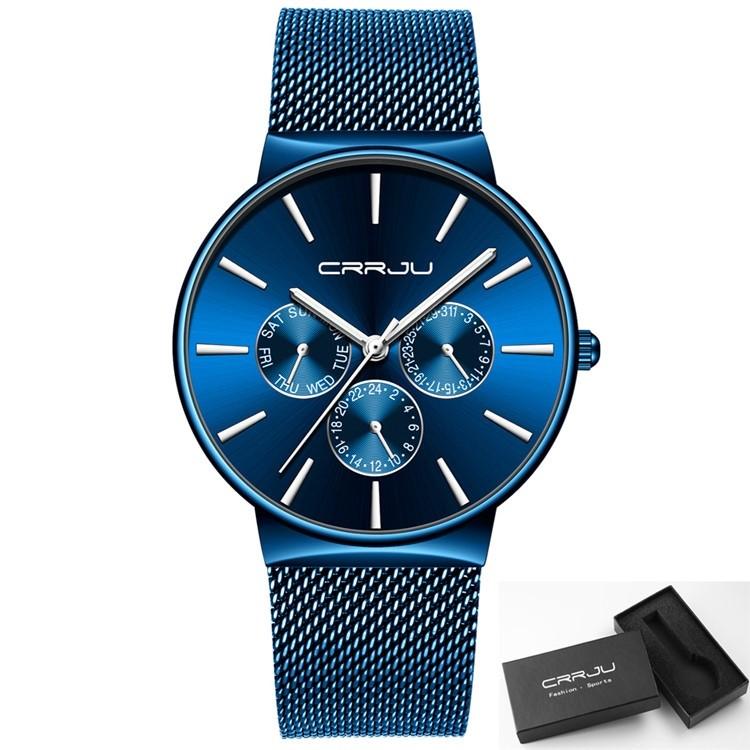 Multi-function Quartz Watch for Men with Hardlex mirror and stylish design, suitable for various occasions.