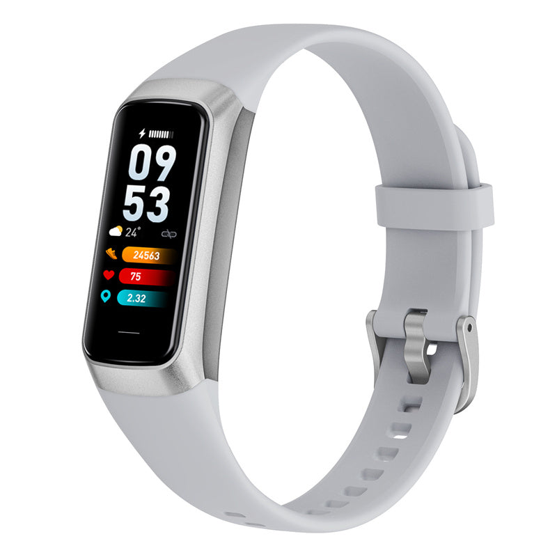 Multi-sport Mode Body Temperature Heart Rate Bracelet with a sleek design, featuring a digital display and adjustable strap.