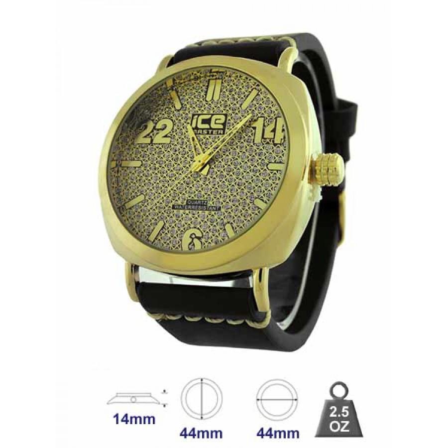 New Stuff Bling Watch featuring a sparkling design with a 14mm thick case and 44mm dimensions, perfect for stylish wear.