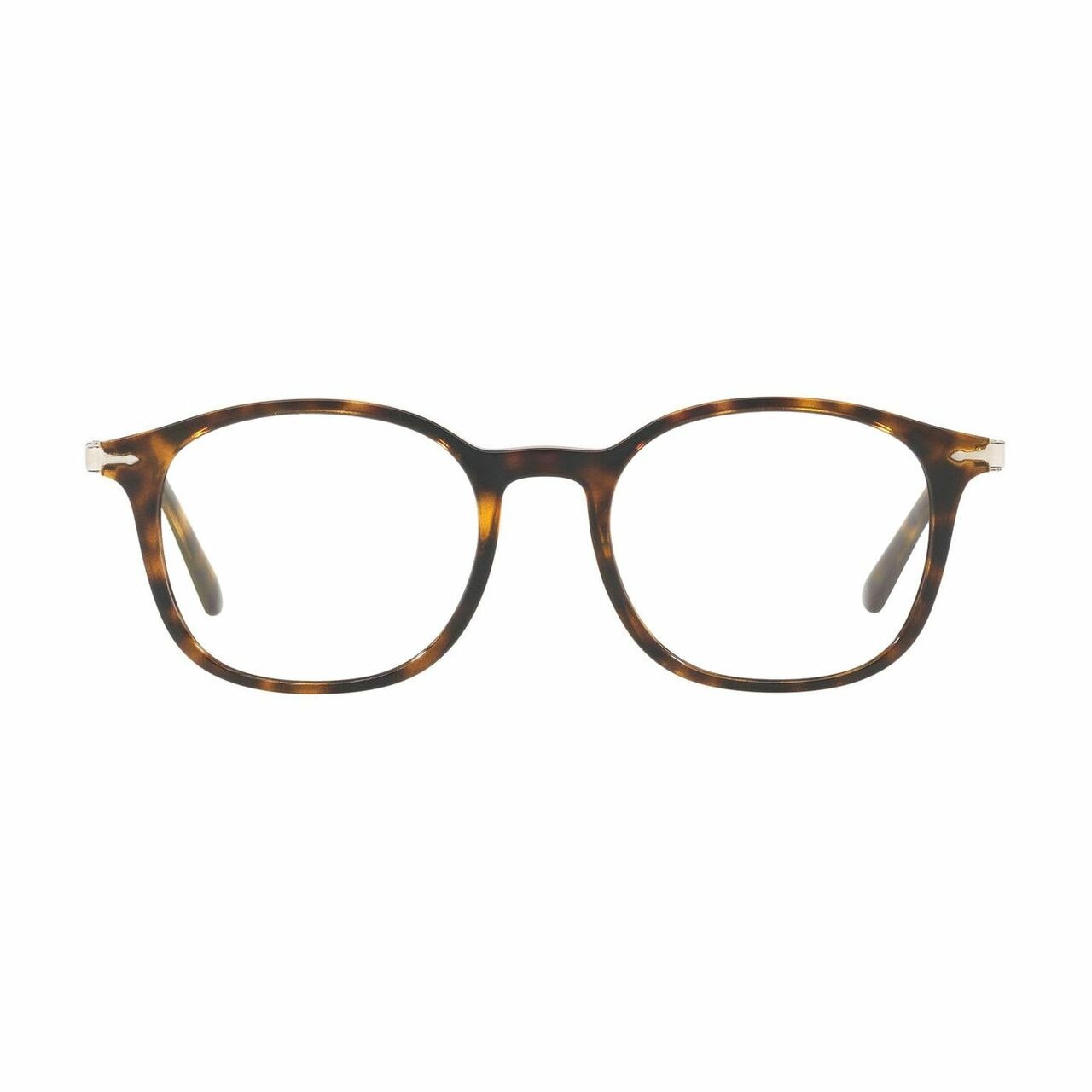 Persol PO3182V-1054 Dark Havana Square Men's Plastic Eyeglasses showcasing a stylish full-rim design and lightweight frame.