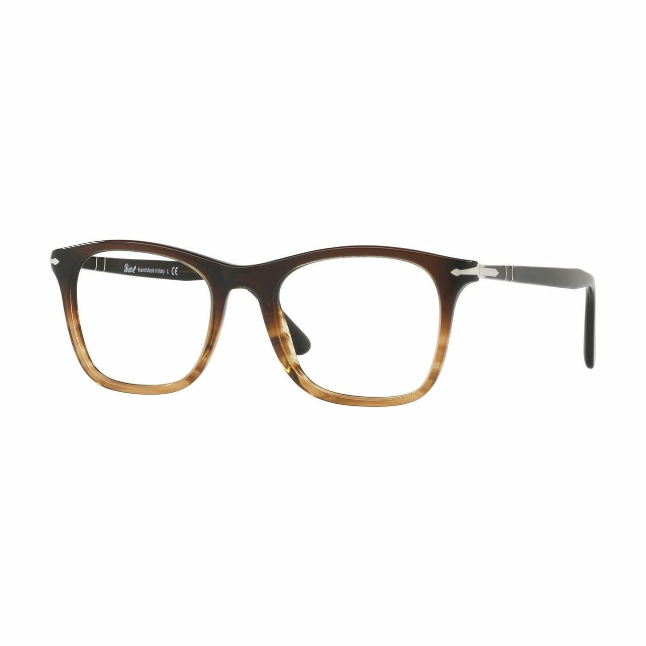 Persol PO3188V-1026 Brown Tortoise Square Women's Plastic Eyeglasses showcasing a stylish square frame with a tortoiseshell pattern.