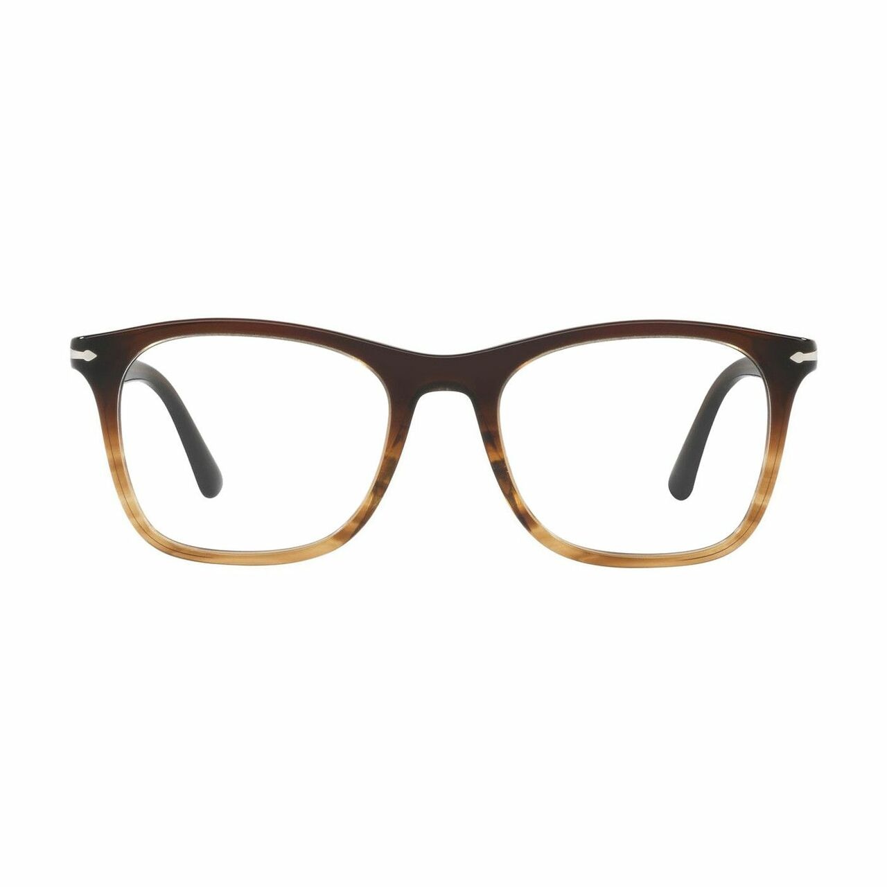 Persol PO3188V-1026 Brown Tortoise Square Women's Plastic Eyeglasses showcasing a stylish square frame with a tortoiseshell pattern.