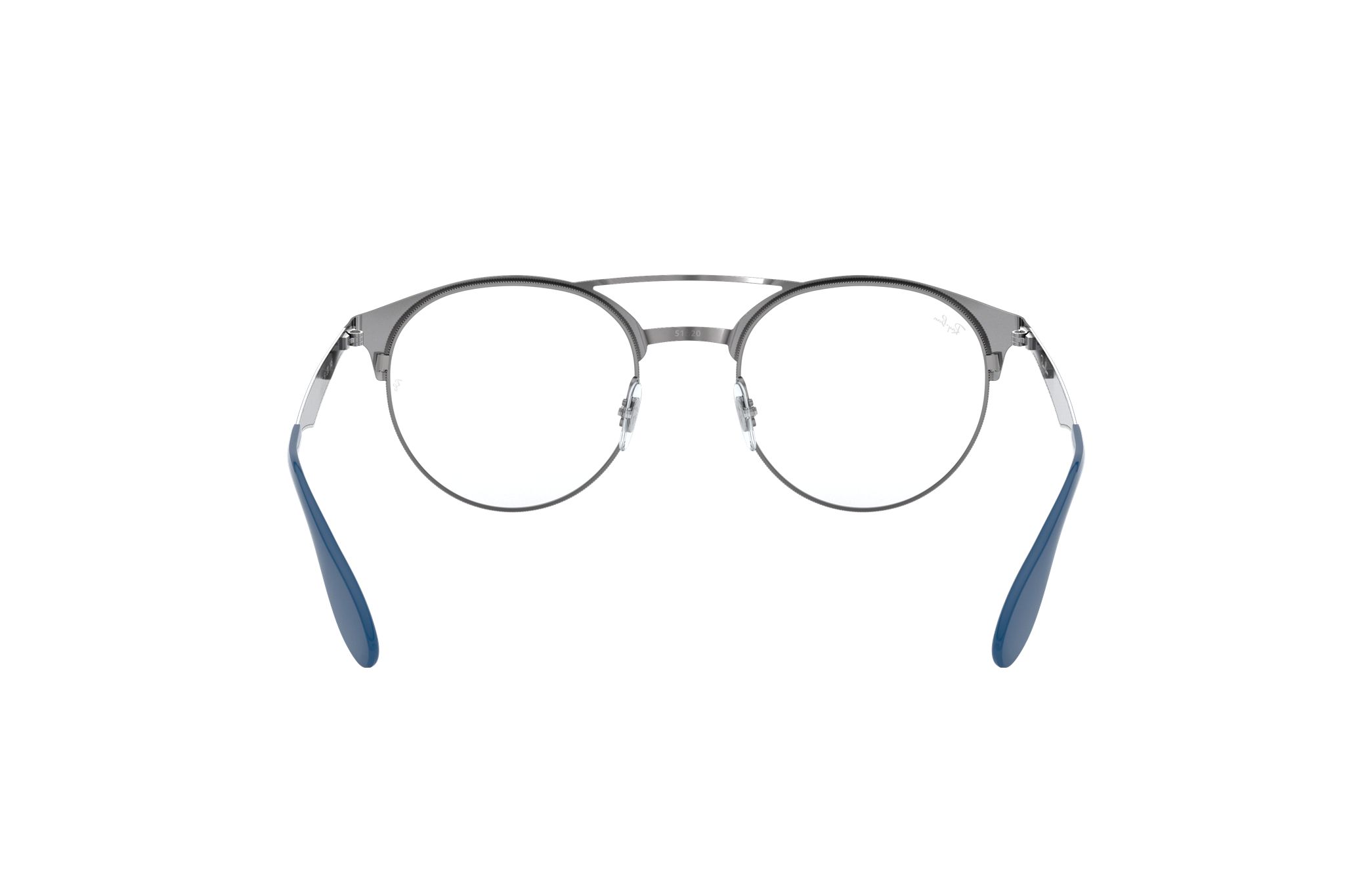 Ray-Ban RB3545V-3006 Gunmetal Matte Blue Phantos Optical Eyeglasses with a sleek design and metal frame.