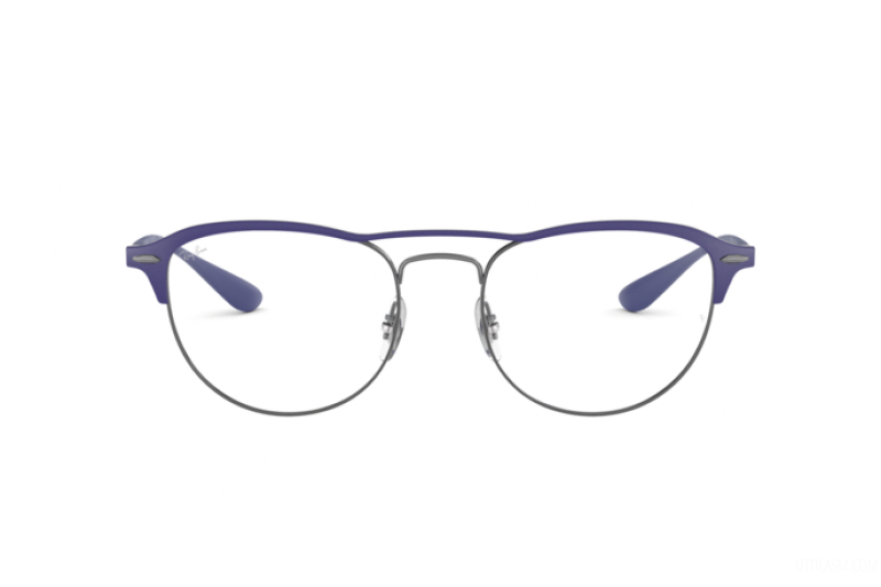 Ray-Ban RB3596V-2996 Gunmetal on Top Matte Blue Square Optical Eyeglasses with 54mm lenses, showcasing a stylish design and durable frame.