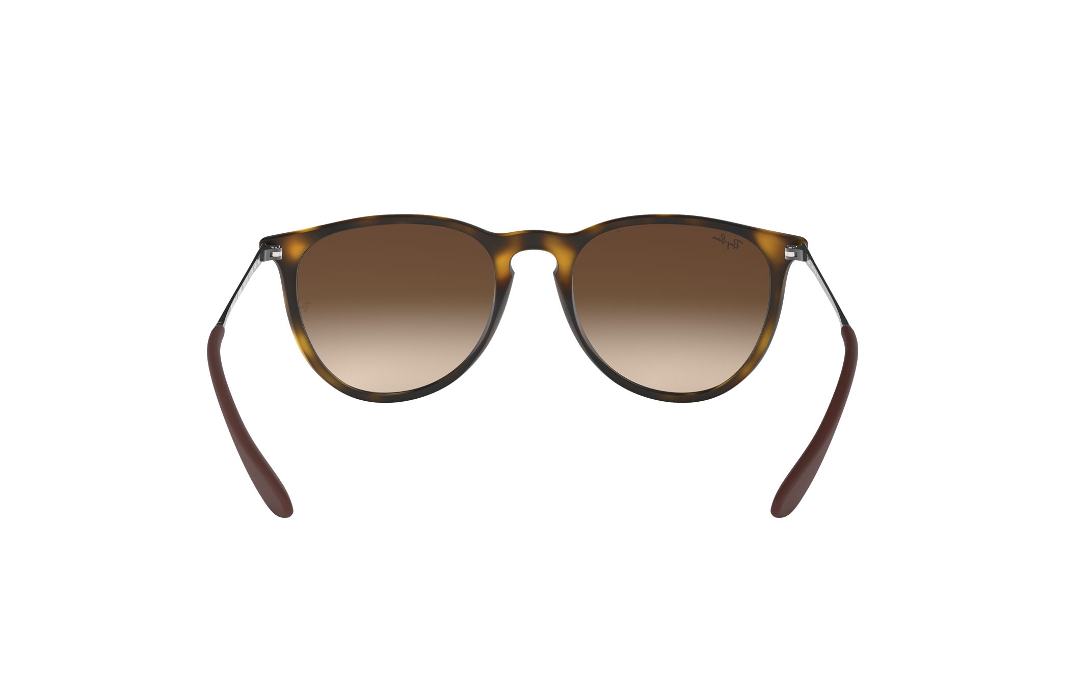 Ray-Ban RB4171F-865/13 Women Erika Classic Matte Tortoise Phantos sunglasses with brown lenses, showcasing a stylish and durable design.