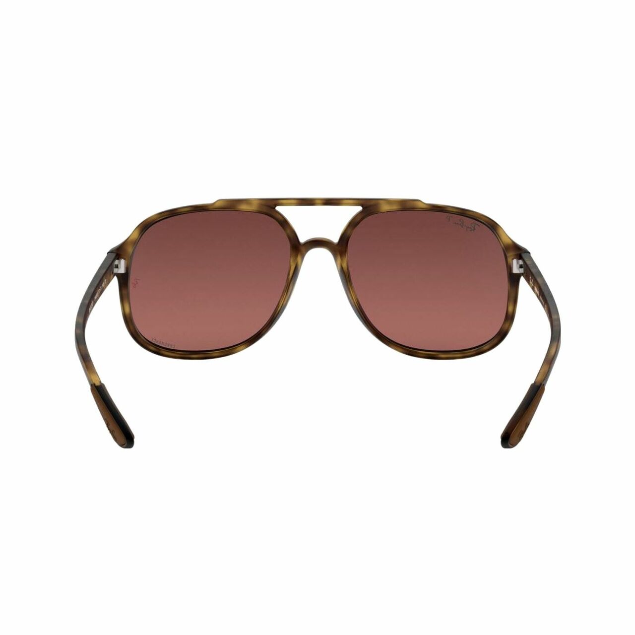 Ray-Ban RB4312CH-894/6B sunglasses featuring a tortoise frame and purple mirror Chromance lenses, ideal for stylish men.