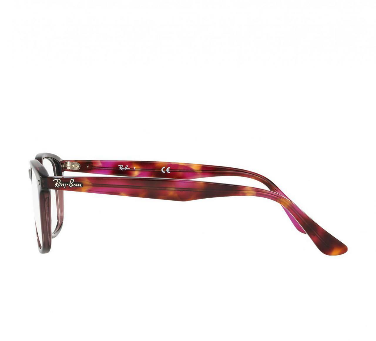 Ray-Ban RB5353-5628 Full Rim Brown Tortoise Eyeglasses showcasing a stylish acetate frame with square lenses.