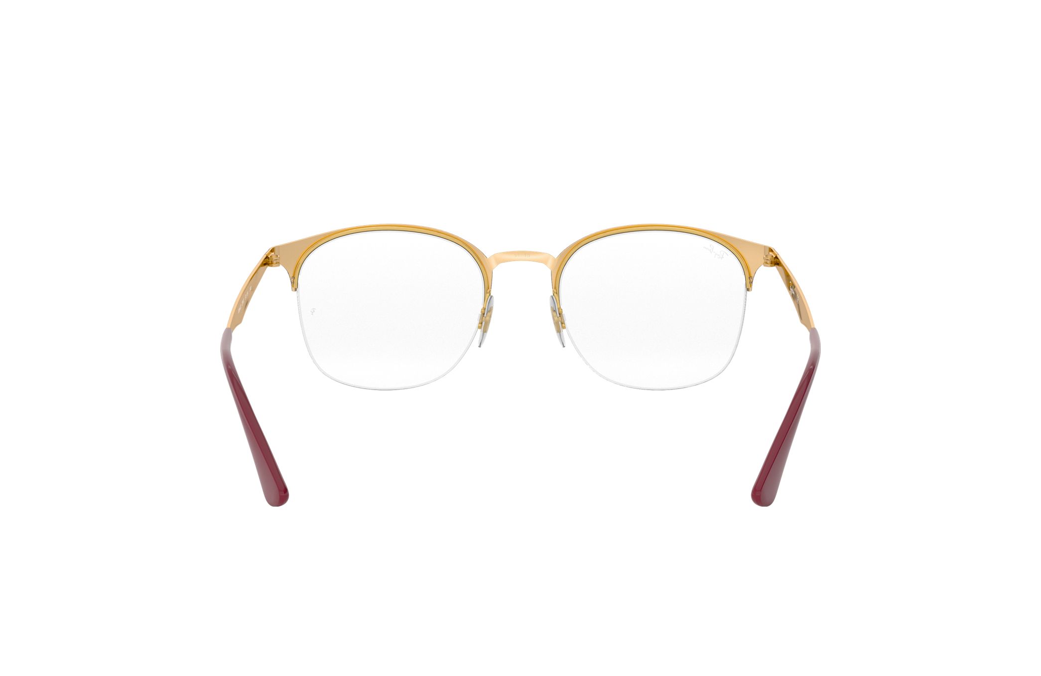 Ray-Ban RB6422-3007 Matte Bordeaux Phantos Optical Eyeglasses with 51mm lens, showcasing a modern design and durable metal frame.