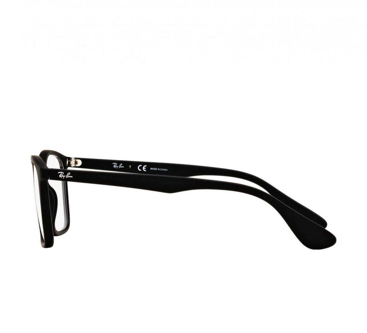 Ray-Ban RB7045-5364 Black Full Rim Square Nylon Eyeglasses Frames showcasing a sleek black design and square shape.