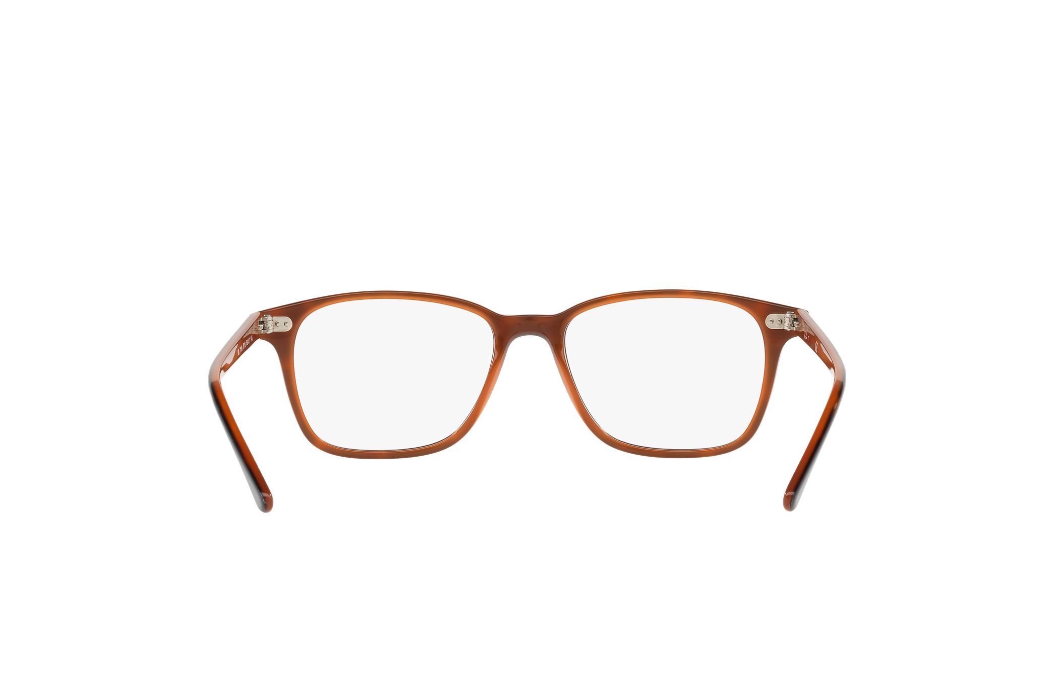 Ray-Ban RB7119-5713 Gloss Tortoise Square Optical Eyeglasses with 55mm lens, showcasing stylish design and durable Propionate material.