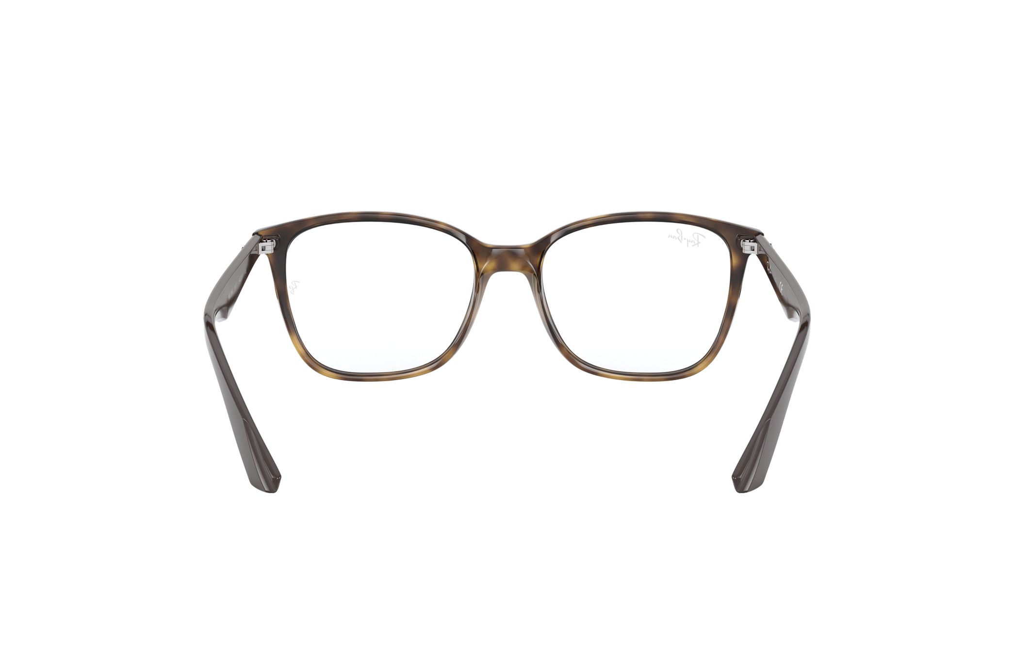 Ray-Ban RX7066-5577 Polished Havana Injected Square eyeglasses with 54mm lens, featuring a stylish gloss tortoise frame.