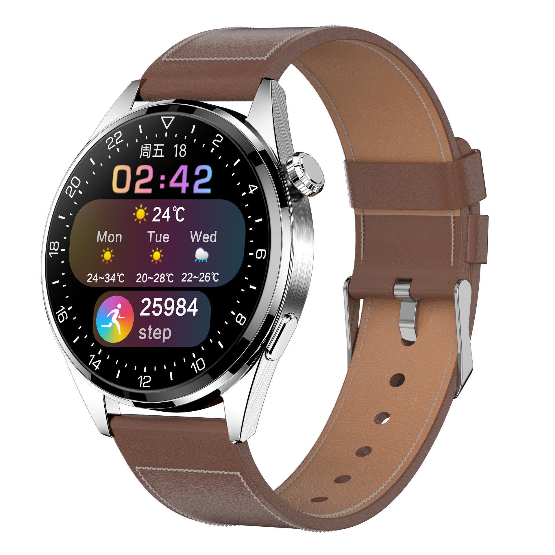 Smart Bracelet with Bluetooth call functionality, featuring a 1.3-inch touch screen and various health monitoring features.