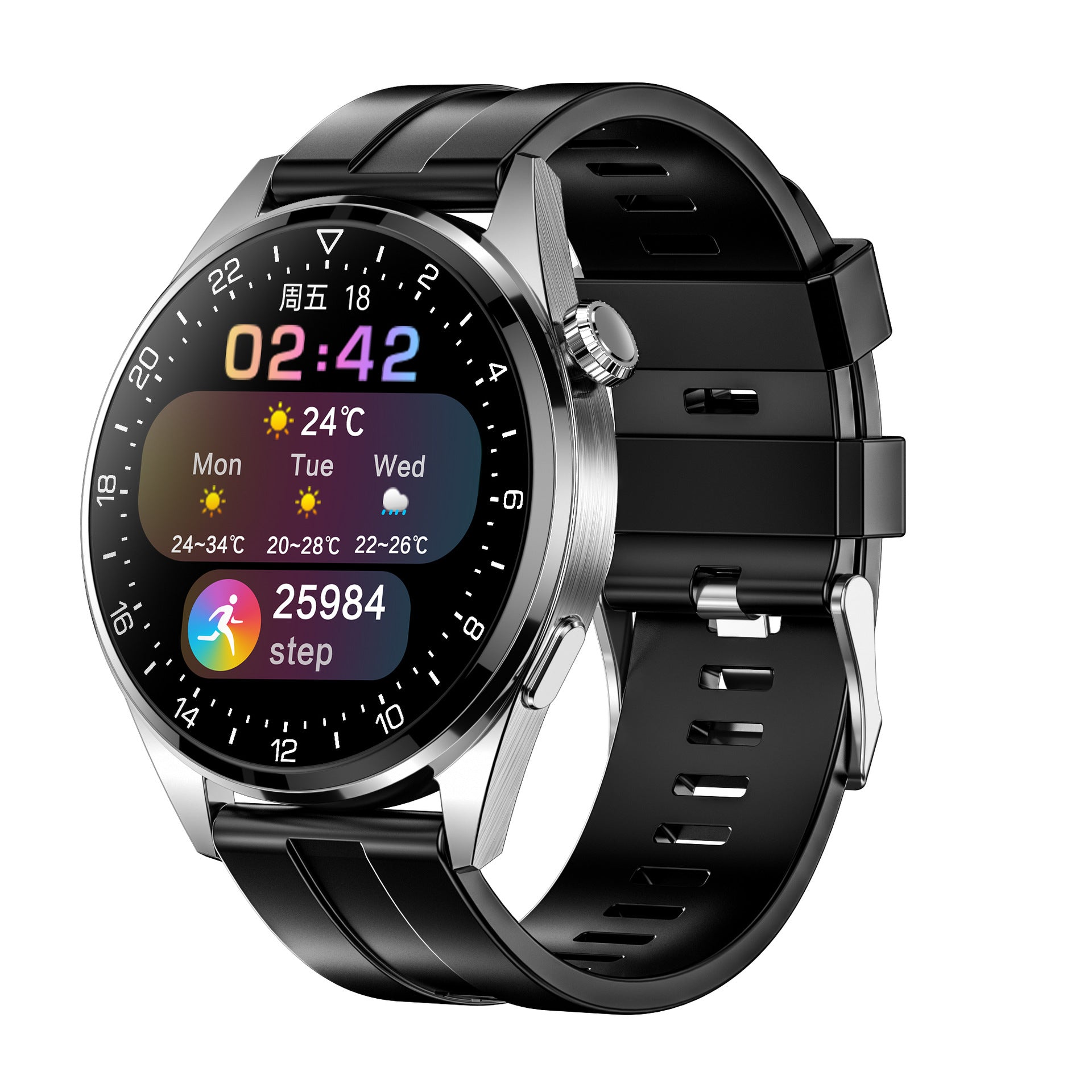 Smart Bracelet with Bluetooth call functionality, featuring a 1.3-inch touch screen and various health monitoring features.