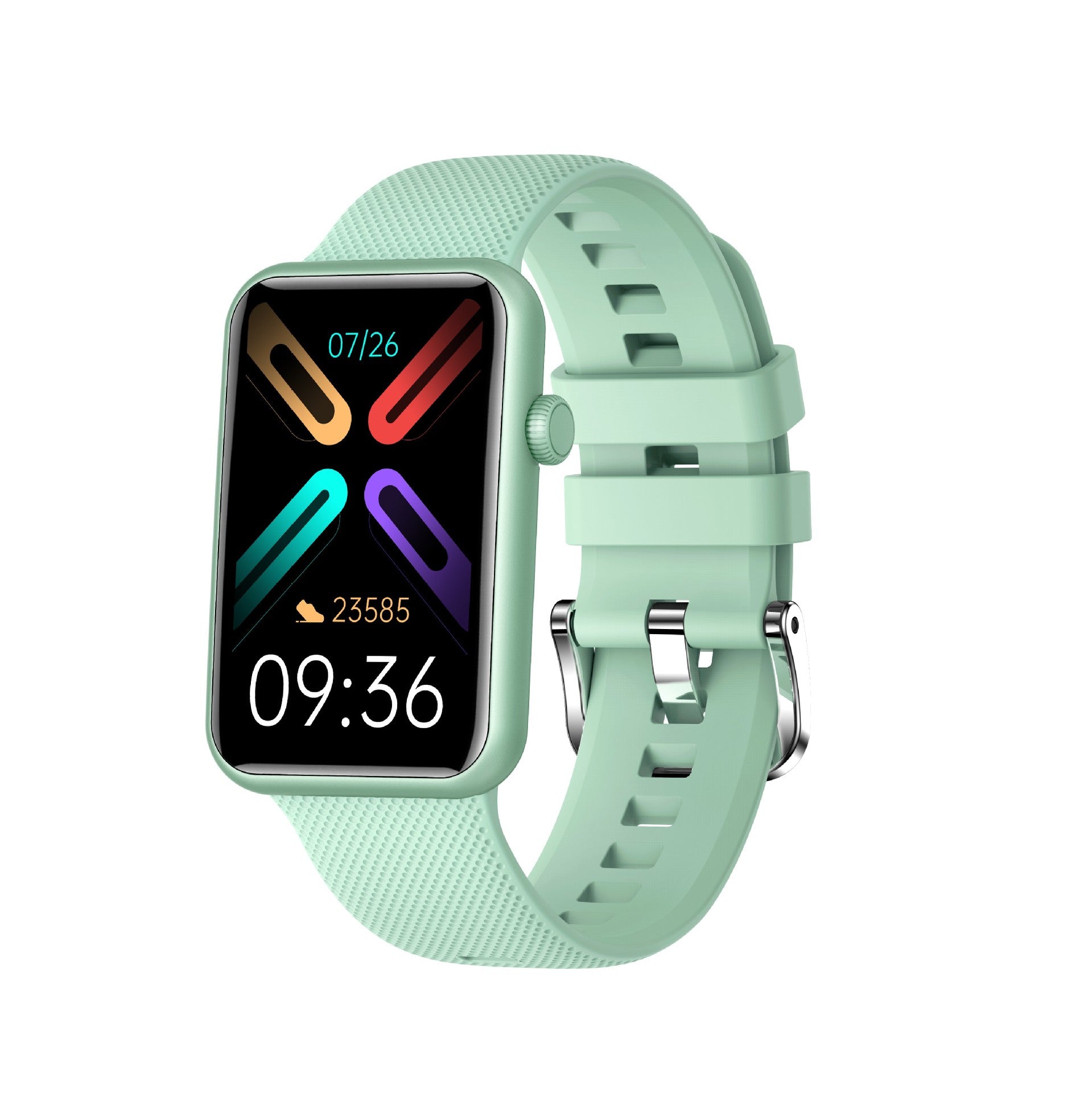 Smart Watch with Aluminum Alloy body, featuring Bluetooth calling and body temperature monitoring, available in multiple colors.