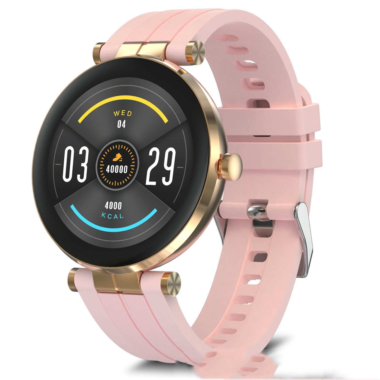 Smart Watch with Blood Pressure and Heart Rate Monitoring features, showcasing a sleek design and a 1.3-inch touch screen.