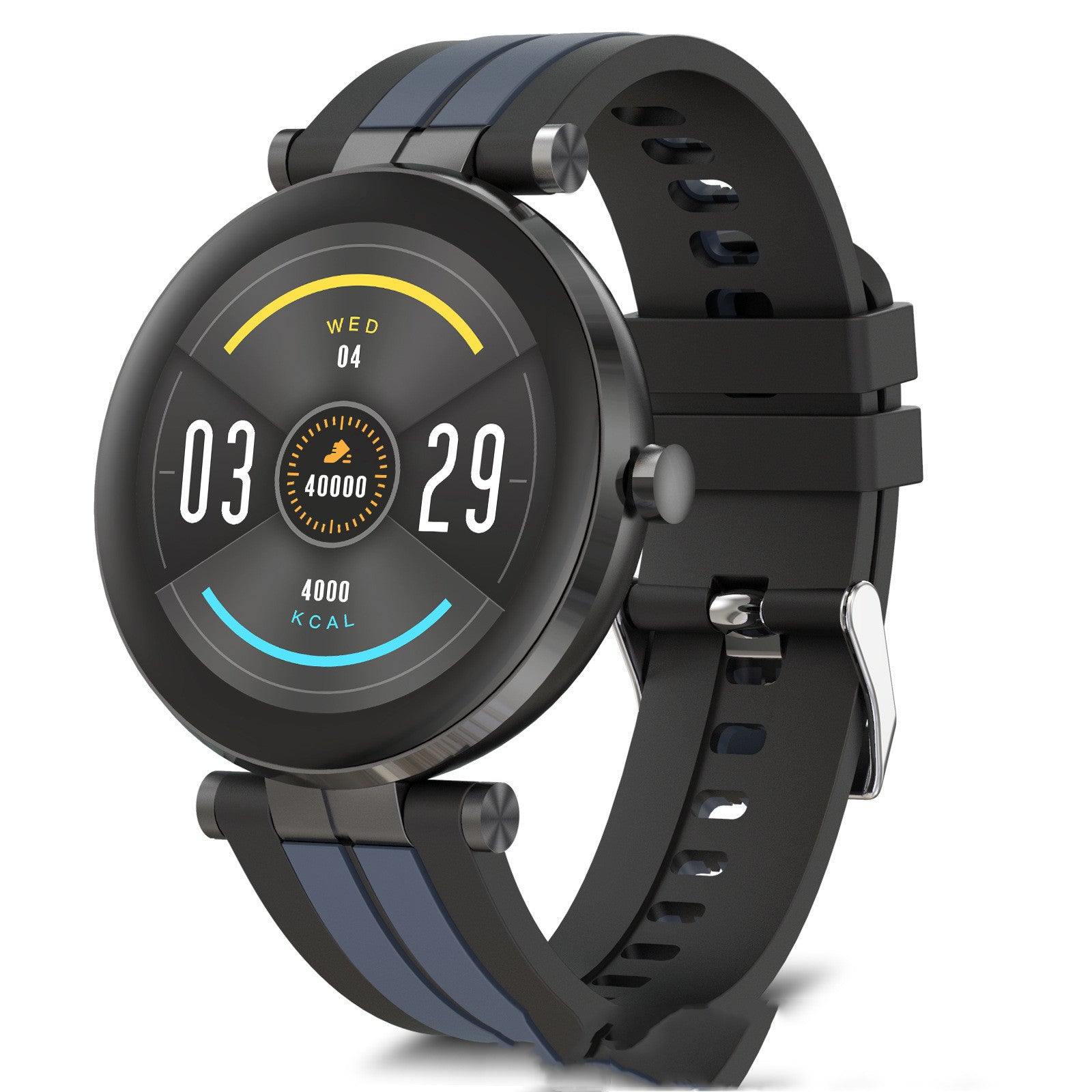 Smart Watch with Blood Pressure and Heart Rate Monitoring features, showcasing a sleek design and a 1.3-inch touch screen.