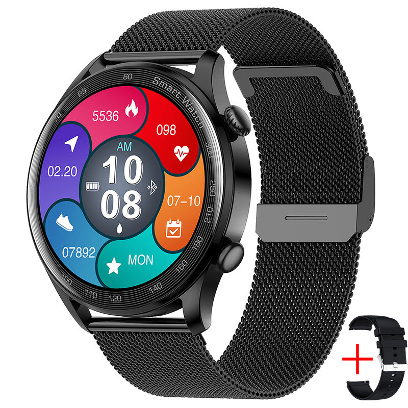 Smart Watch Bluetooth Call with Encoder featuring a sleek silicone design and vibrant color, showcasing its advanced functionalities.