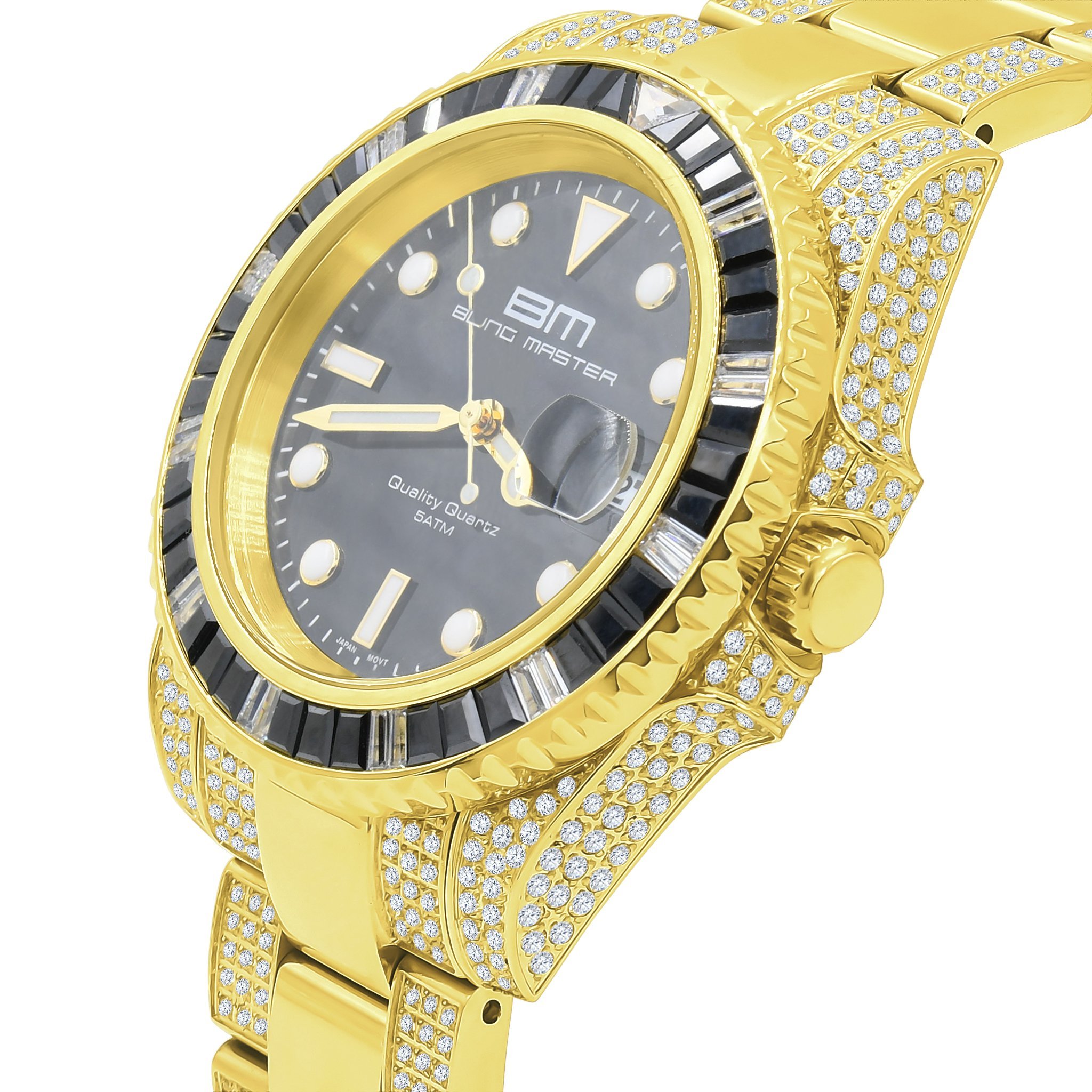 SONAR Steel CZ Watch featuring stainless steel design and cubic zirconia stones, perfect for any occasion.