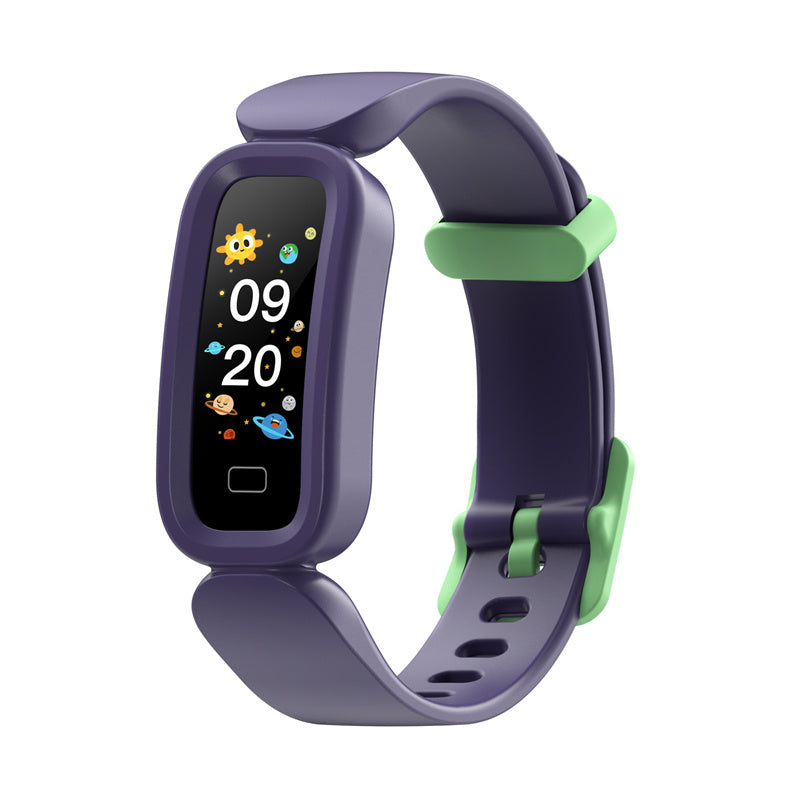 A sleek Sports Smart Bracelet with a 0.96 inch display, showcasing its waterproof design and compact size.