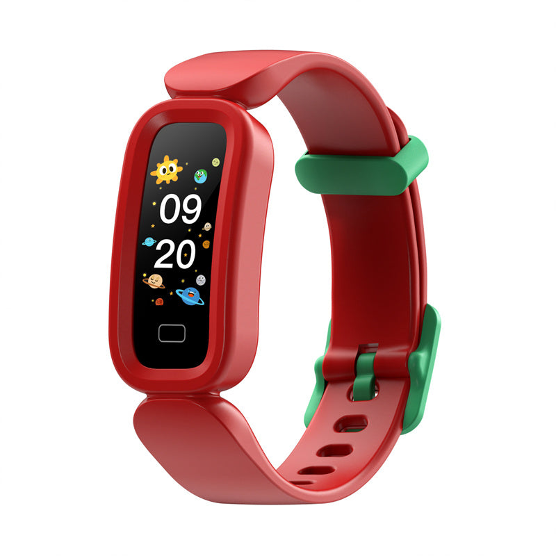 A sleek Sports Smart Bracelet with a 0.96 inch display, showcasing its waterproof design and compact size.