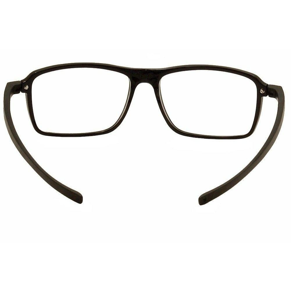 TAG Heuer 3952 Reflex 3 Rectangle Prescription Eyeglasses with black and tortoise brown color options, featuring rubber arms and a lightweight frame.