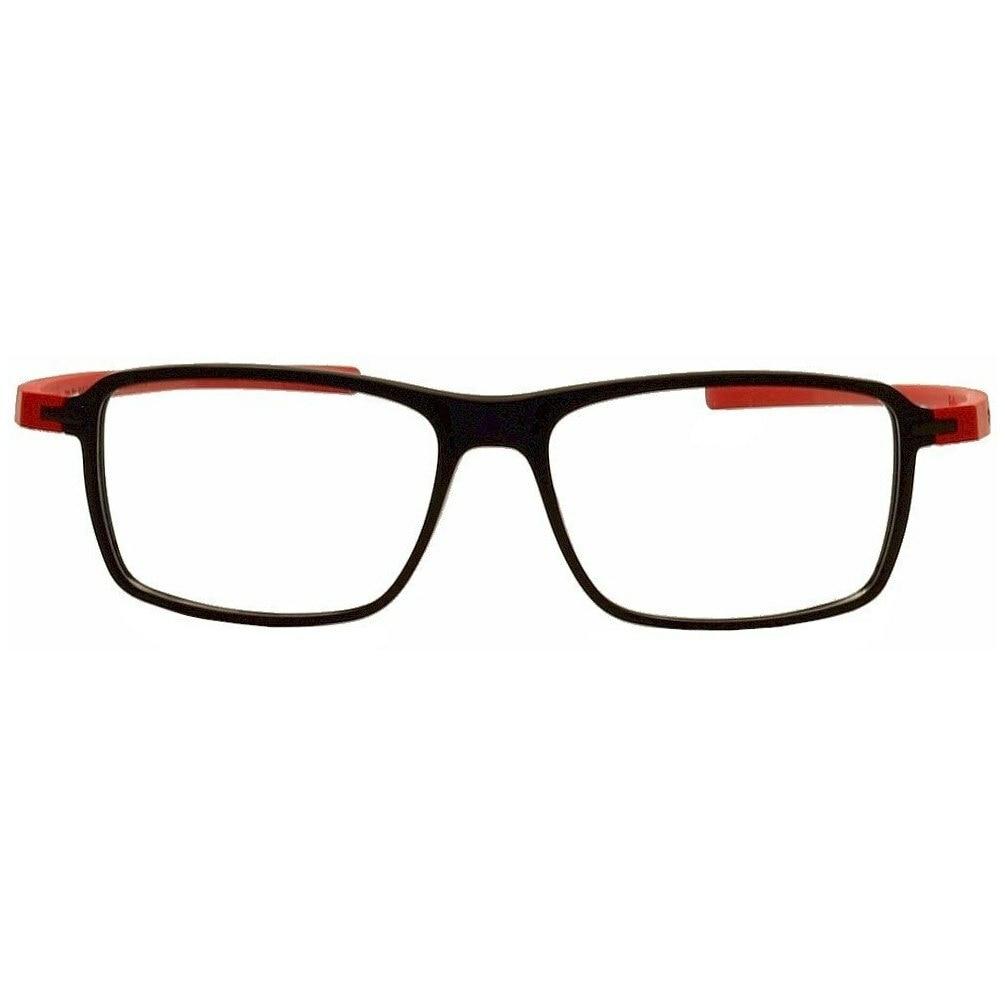 TAG Heuer 3952 Reflex 3 Rectangle Prescription Eyeglasses with black and tortoise brown color options, featuring rubber arms and a lightweight frame.