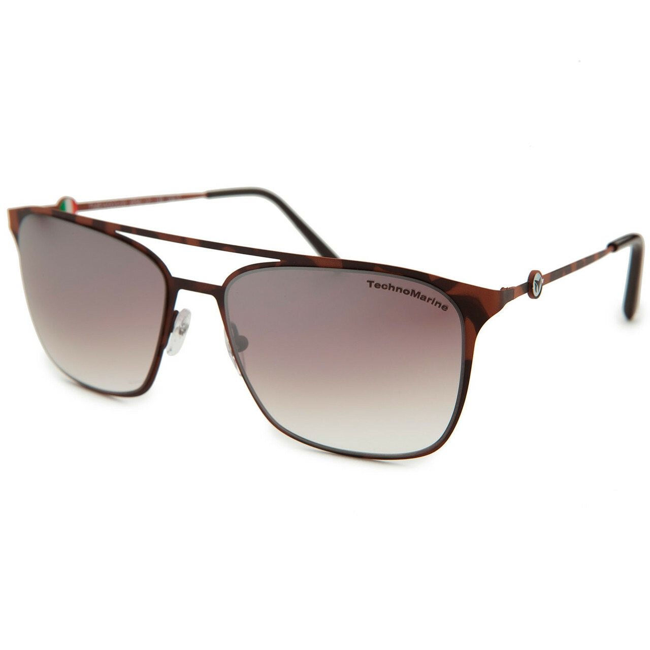 Technomarine Cruise Aviator TMEW003-03 sunglasses featuring a brown metal frame and gradient brown mirrored lenses.