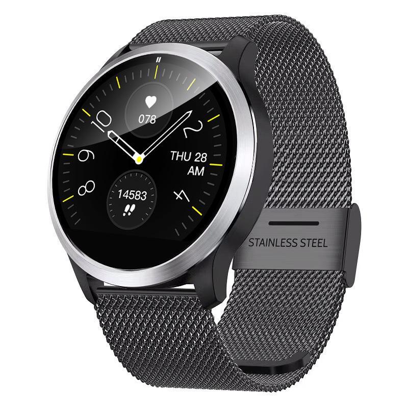 The Maverick Smart Watch featuring a sleek design, 1.22 inch IPS display, and advanced health tracking sensors.