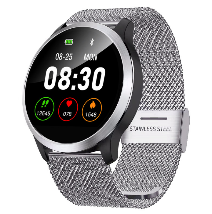 The Maverick Smart Watch featuring a sleek design, 1.22 inch IPS display, and advanced health tracking sensors.