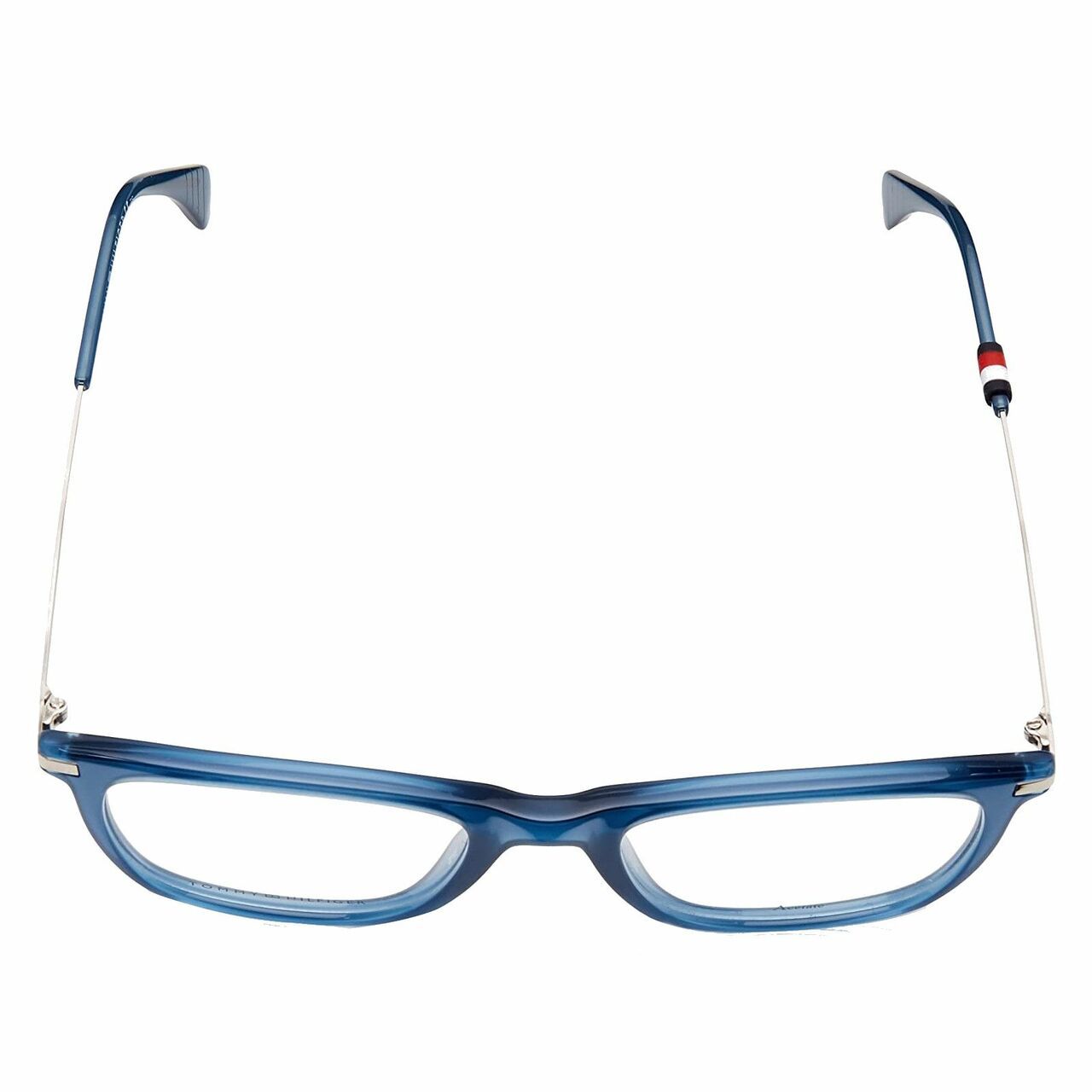 Tommy Hilfiger TH1472-PJP Blue Square Men's Acetate Eyeglasses with stylish design and comfortable fit.