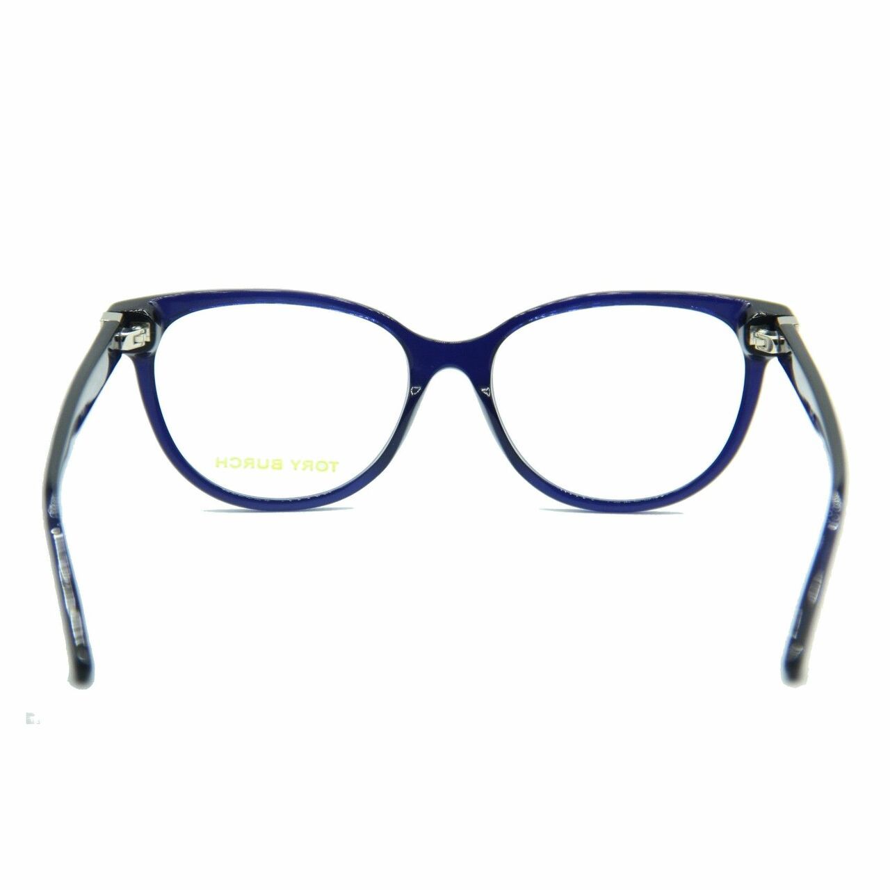 Tory Burch TY2071-1565 Navy Translucent Cat Eye Women's Plastic Eyeglasses showcasing elegant design and comfortable fit.