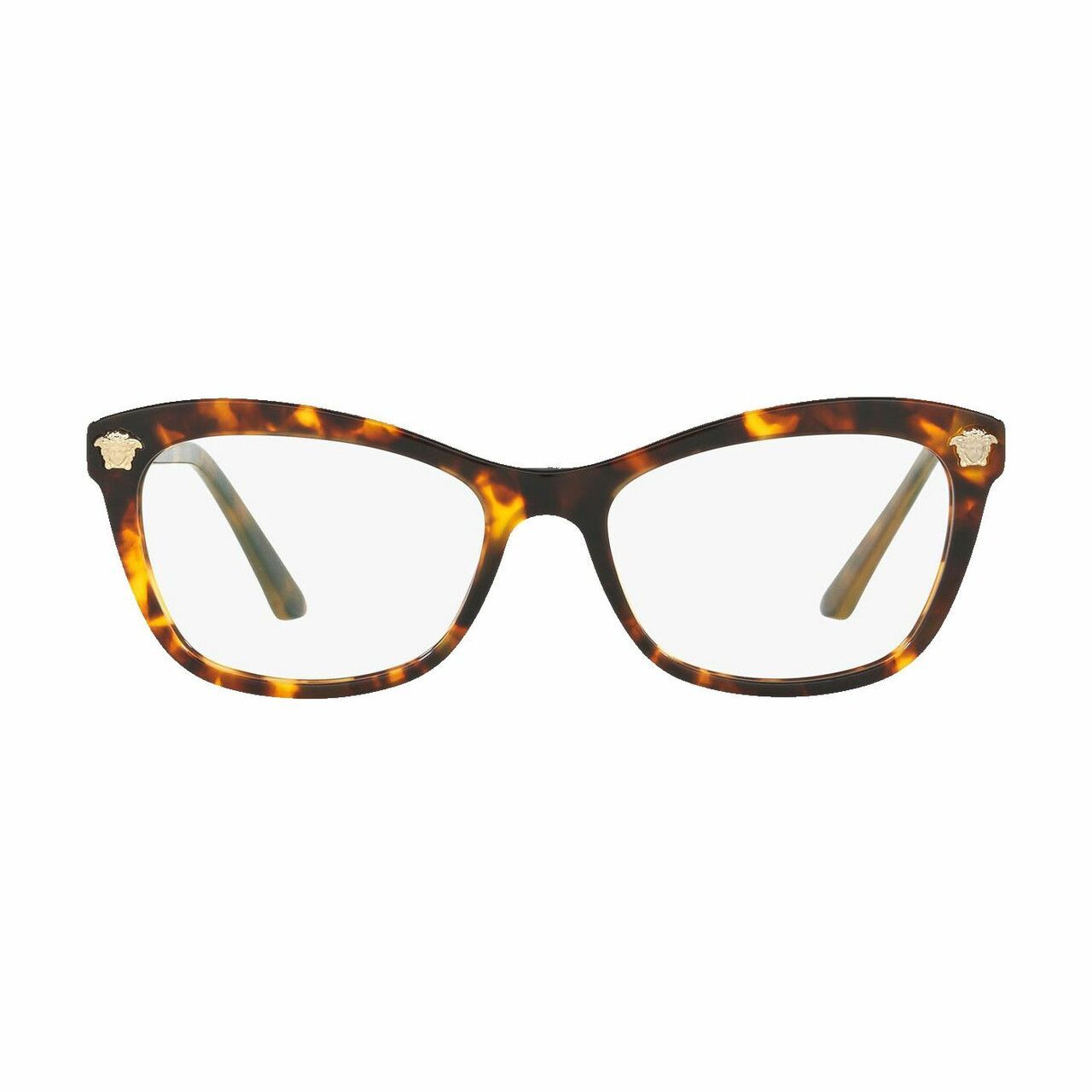 Versace VE3224-5148 Havana Butterfly Women's Plastic Eyeglasses featuring stylish butterfly-shaped lenses and durable havana plastic frames.