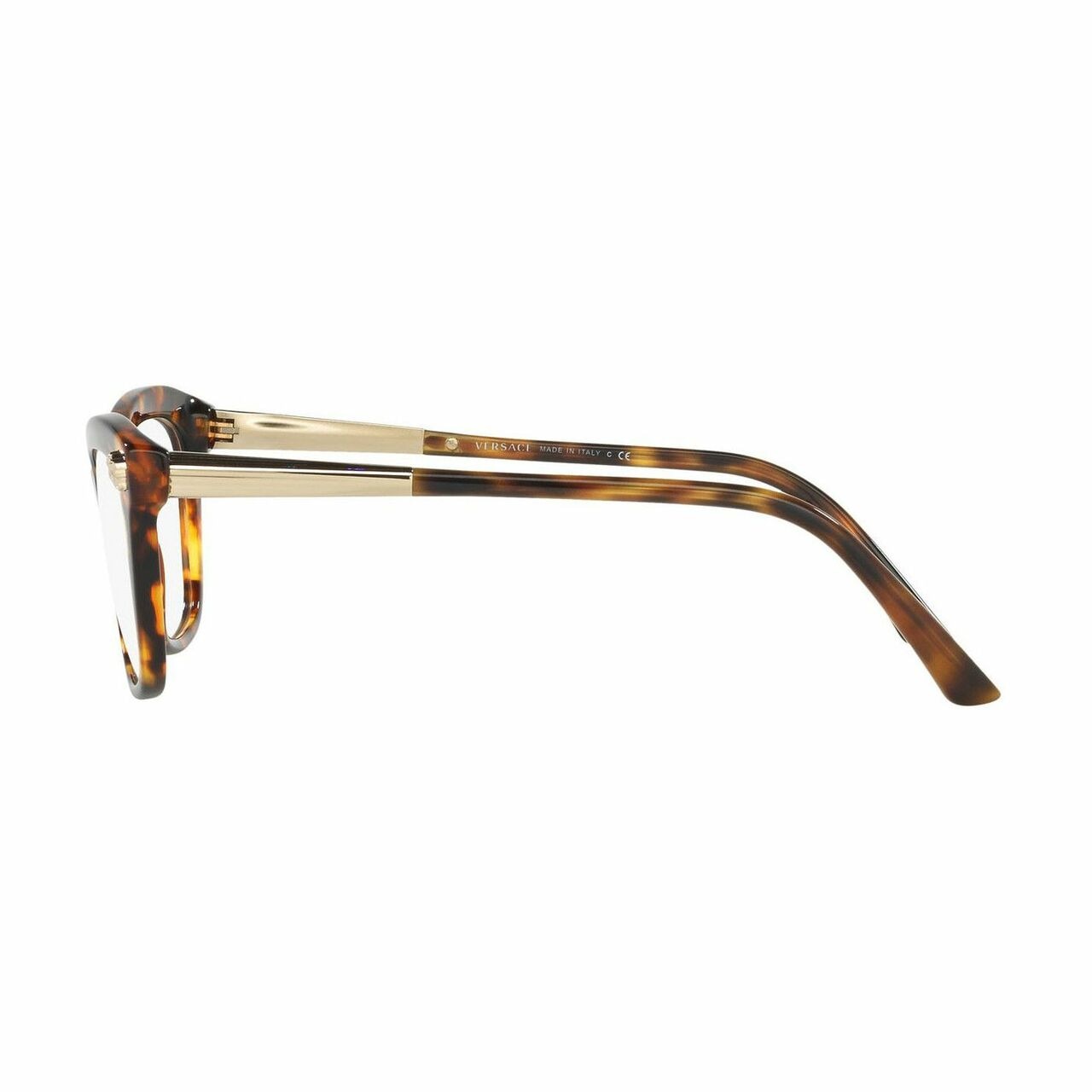 Versace VE3224-5148 Havana Butterfly Women's Plastic Eyeglasses featuring stylish butterfly-shaped lenses and durable havana plastic frames.