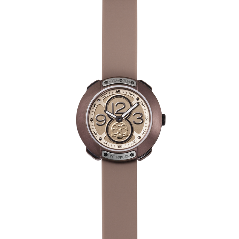 Vista Numero All Brown watch featuring a brown-toned dial, petite 29mm case, and high-performance brown silicone strap.