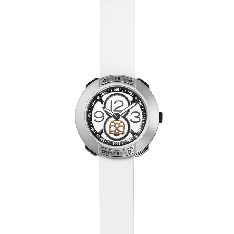 Vista Numero Silver White watch featuring a silver dial and white silicone strap, designed in a petite 29mm size.