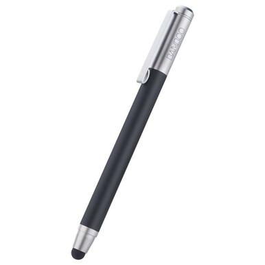 Wacom Bamboo CS100K Black Pen stylus for iPad, featuring a sleek brushed aluminum design and carbon fiber nib.