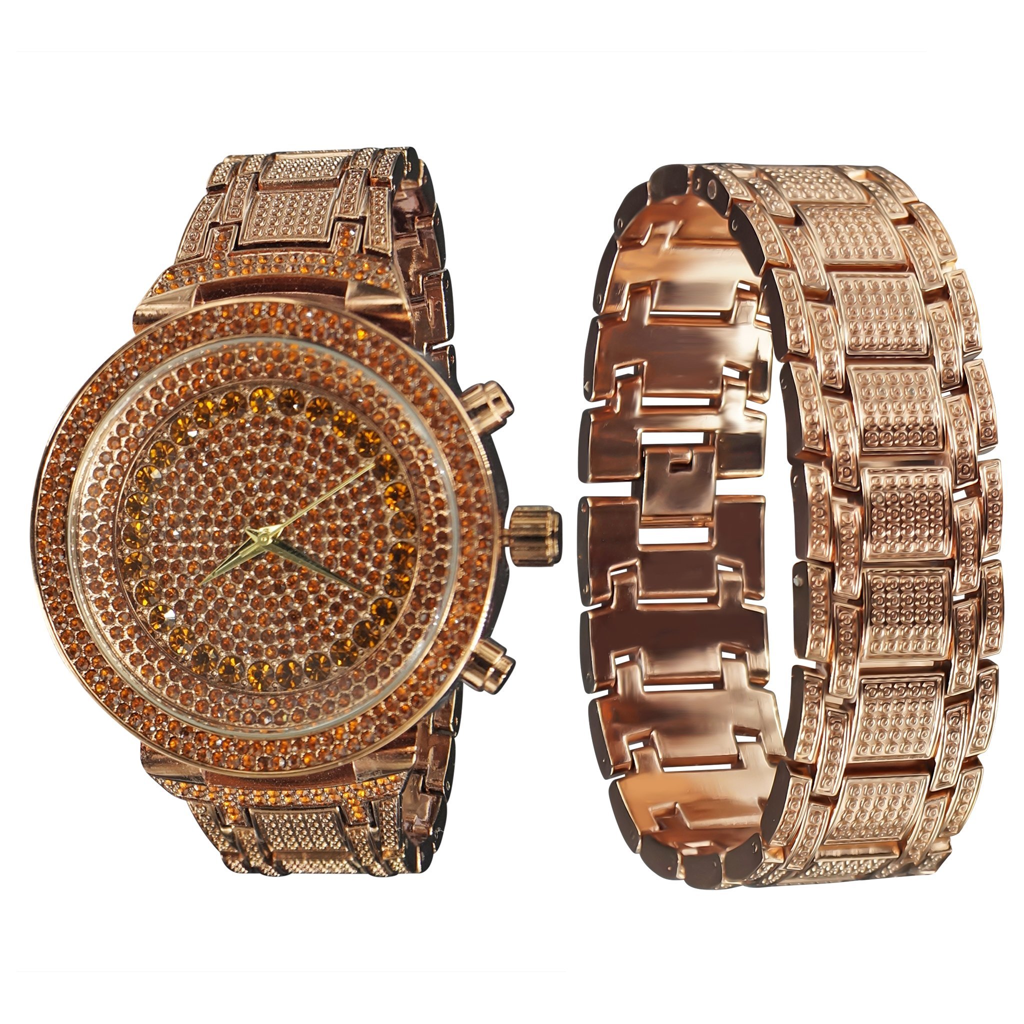 Elegant Watch and Bracelet Set featuring a stylish design with a 12mm thick case and a matching bracelet.