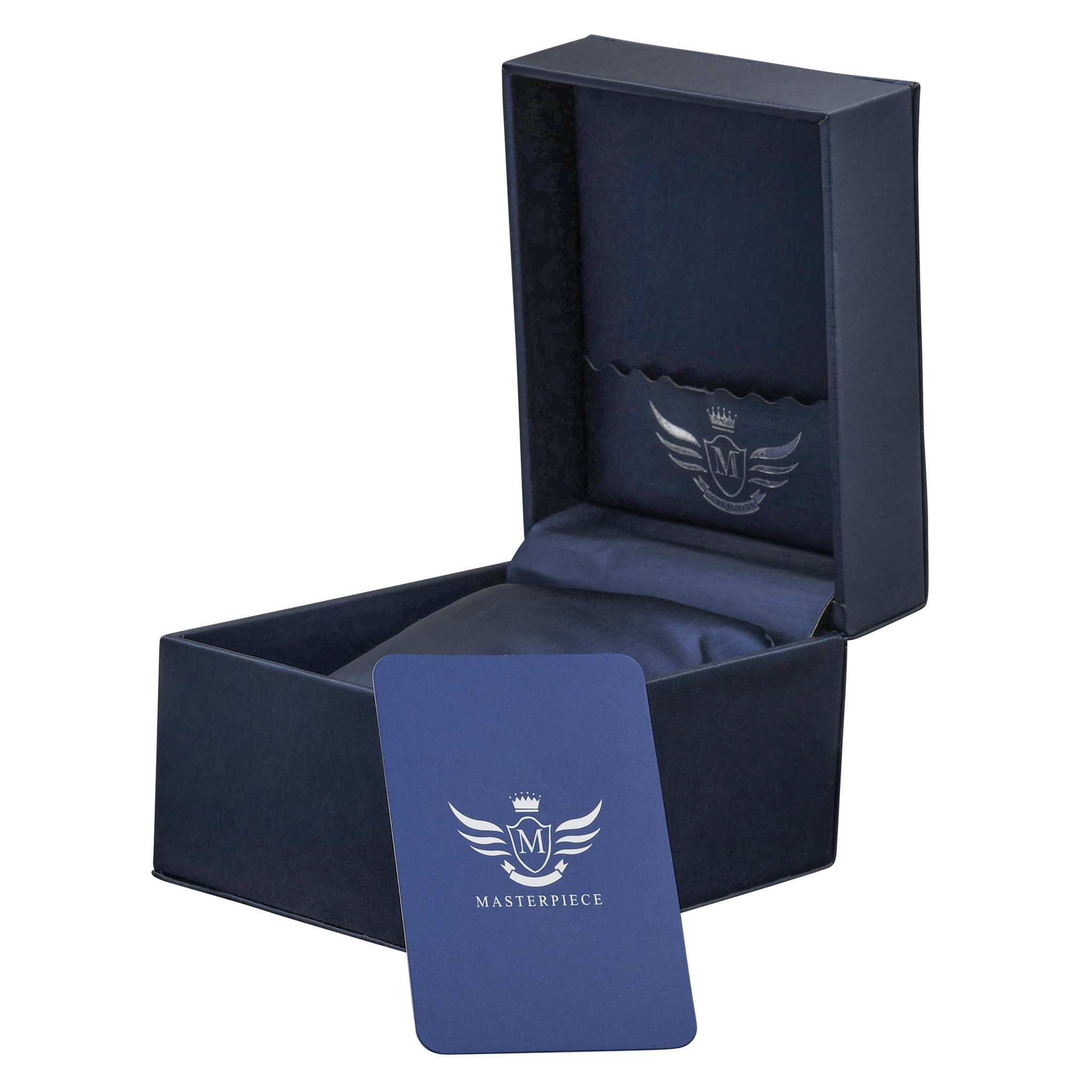 Elegant WATCH COFFER BOX designed for storing watches and jewelry, featuring a soft removable cushion for protection.