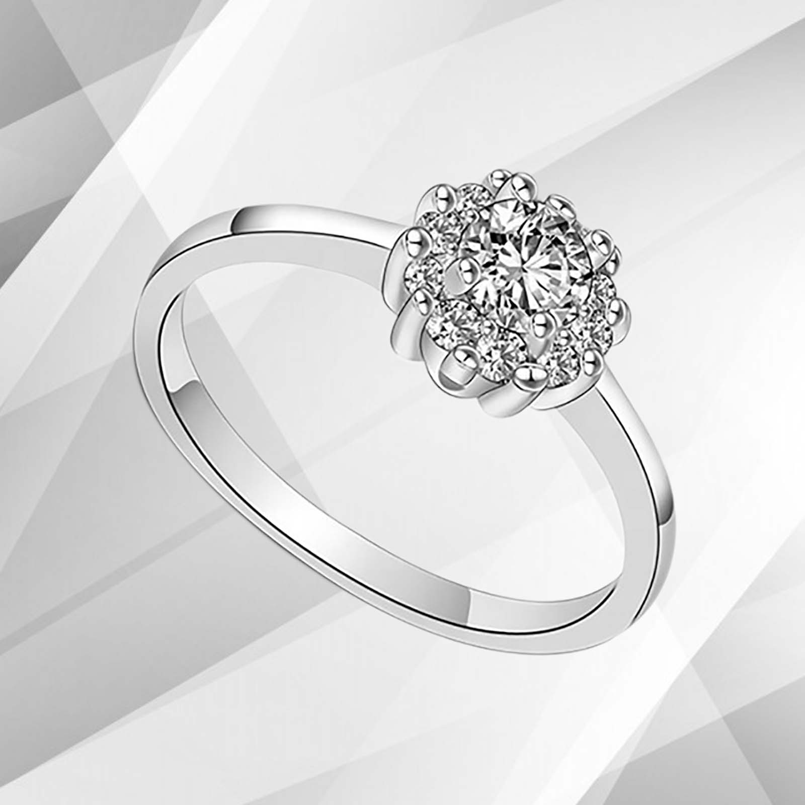 1.8Ct Round-Cut CZ Diamonds Halo Bridal Engagement Ring in 9Ct White Gold, showcasing its elegant design and sparkling diamonds.