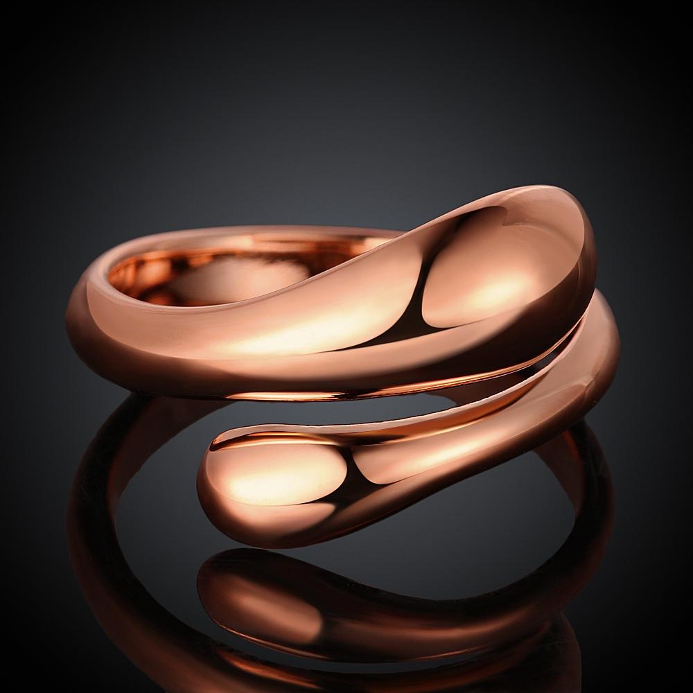 18K Gold Plated Designer Inspired Matrix Cocktail Ring in Gold, Rose Gold, and White Gold options, showcasing its unique matrix design.