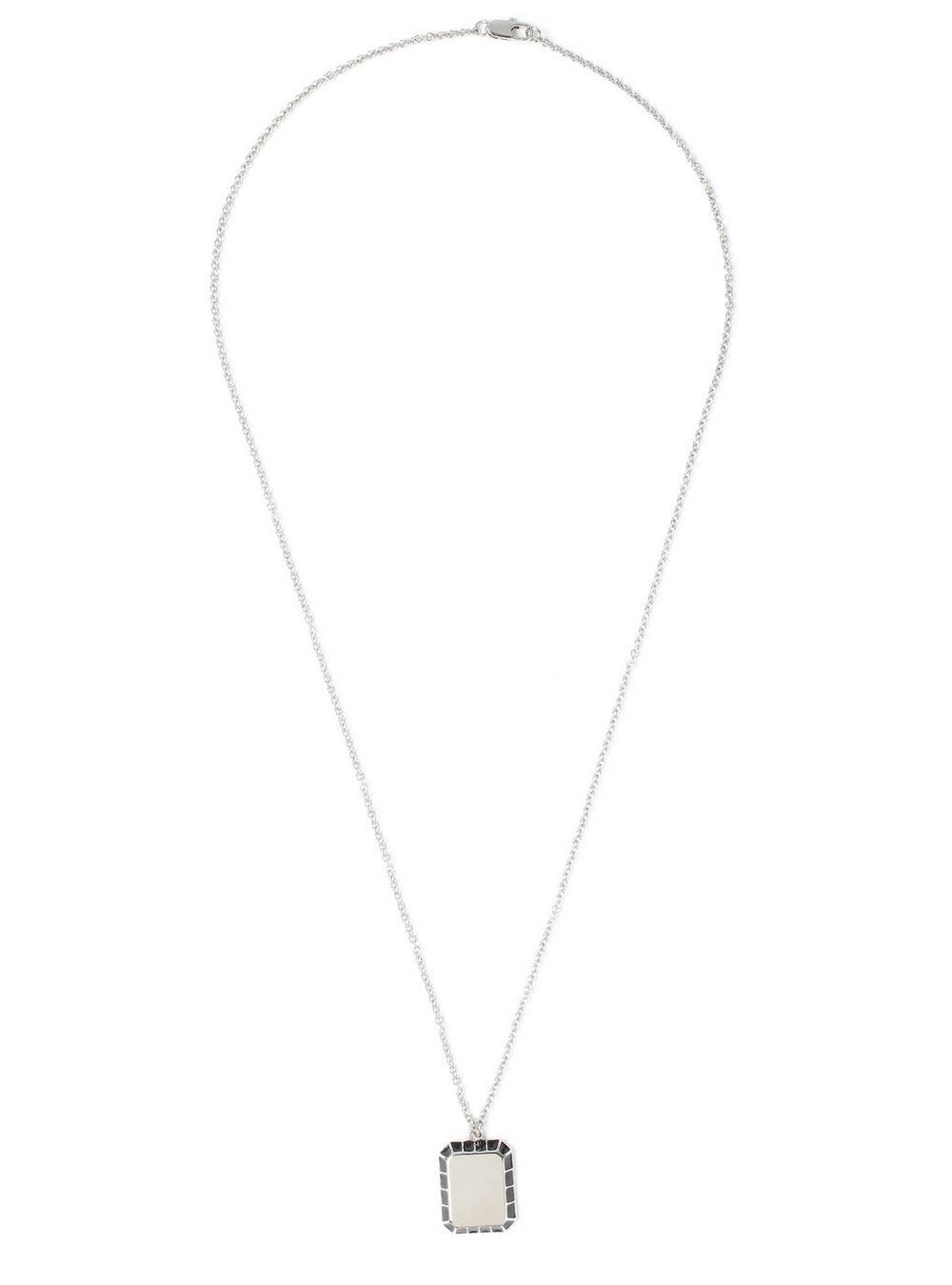 Elegant 18K Gold Plated Geometric Designed Necklace with a link chain and lobster clasp, showcasing a modern geometric pendant.