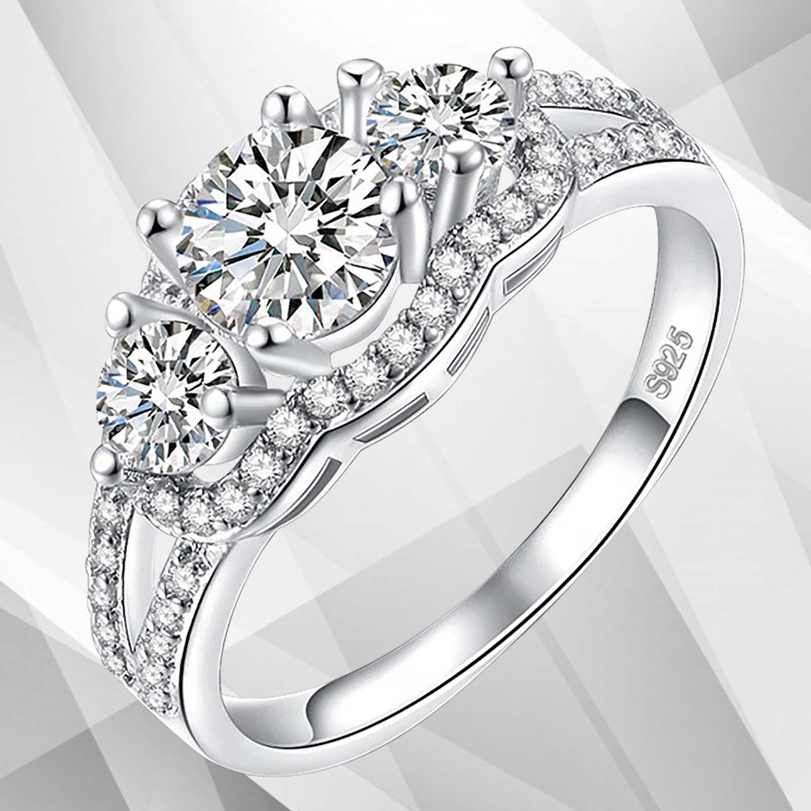 2.00Ct Round-Cut Diamond Solitaire Bridal Engagement Ring in 18Ct White Gold, showcasing a brilliant diamond in a prong setting.