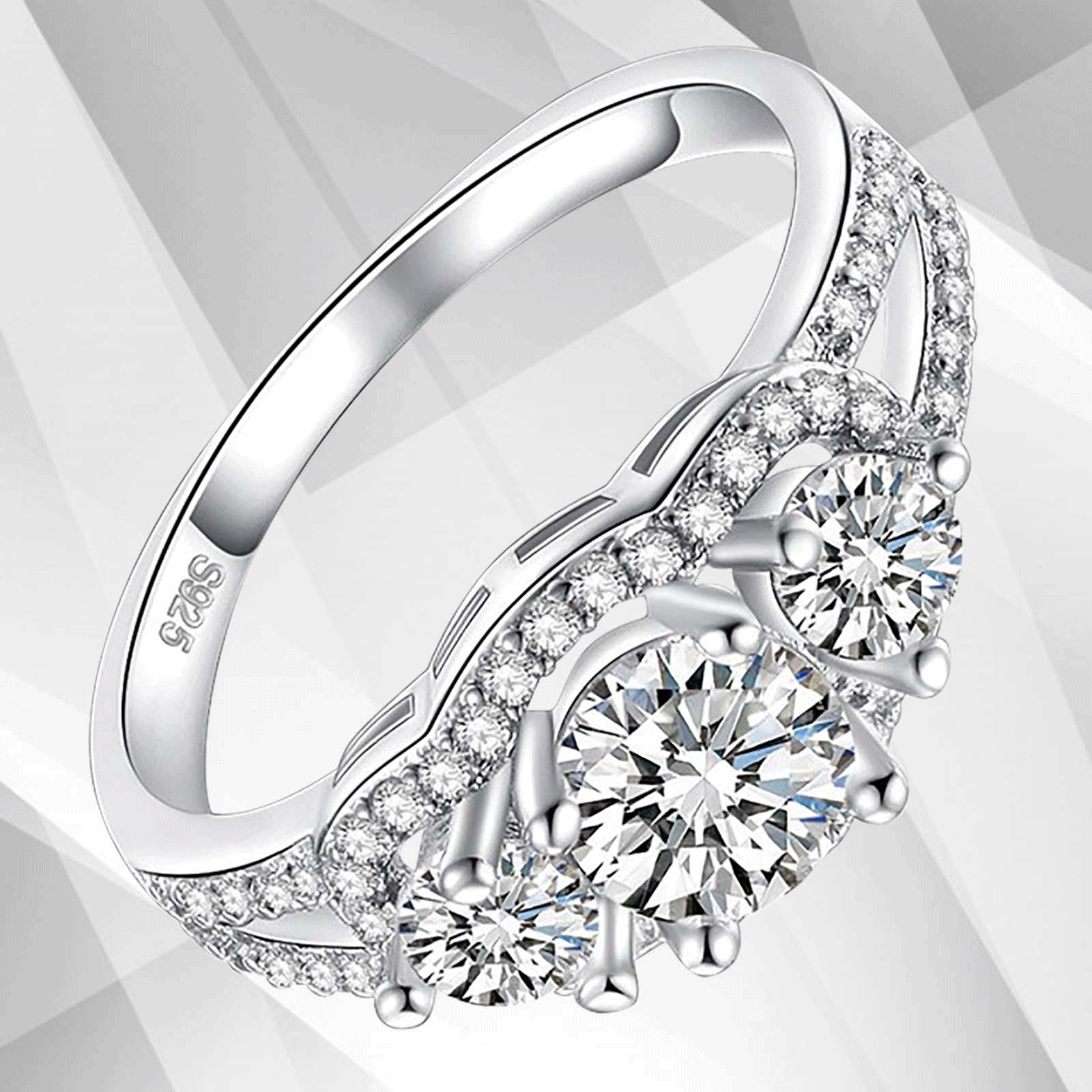 2.00Ct Round-Cut Diamond Solitaire Bridal Engagement Ring in 18Ct White Gold, showcasing a brilliant diamond in a prong setting.