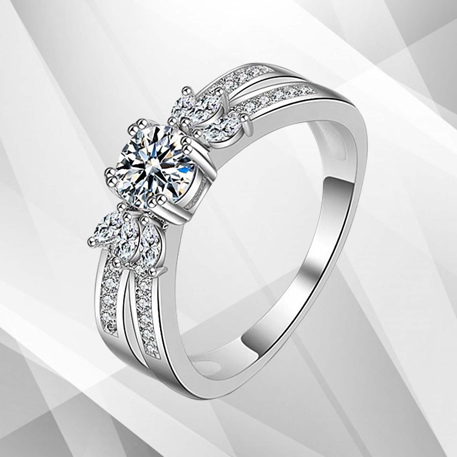 2.00Ct Round-Cut Diamond Solitaire Bridal Engagement Ring in 18Ct White Gold, showcasing a brilliant diamond set in elegant prong settings.