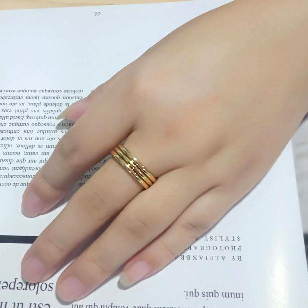 3W1628 Flash Gold Brass Ring with a sleek design, featuring a shiny gold finish and no center stone, perfect for elegant styling.