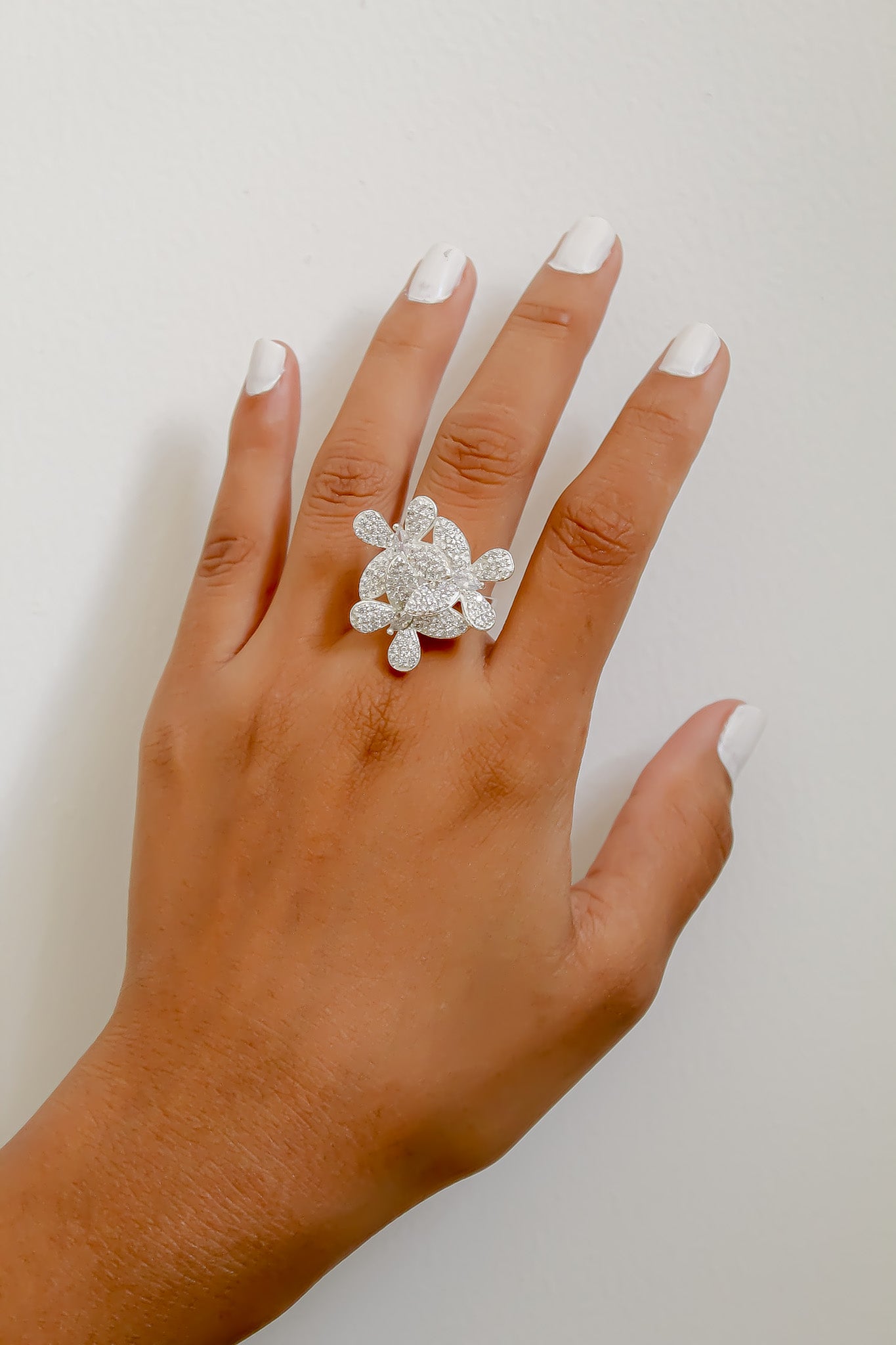 Elegant African Butterfly Ring in 18K gold or silver plating, adorned with sparkling zirconia stones, showcasing a butterfly-inspired design.