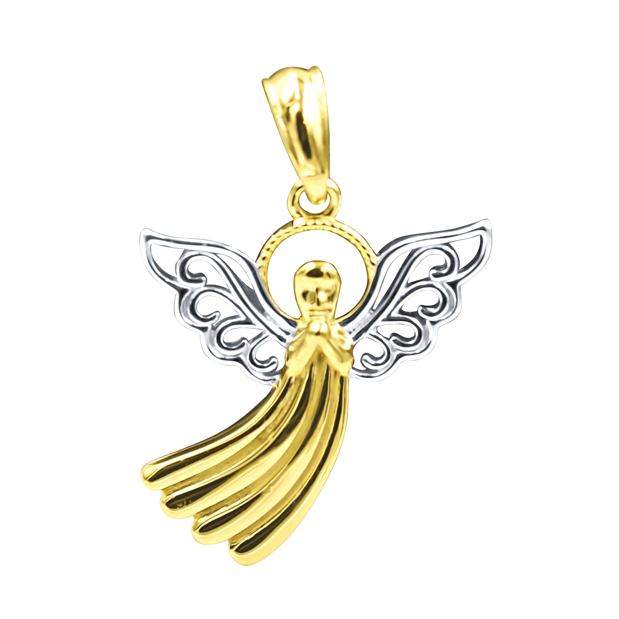 AUSCULOR Sterling Silver Pendant featuring transparent wings, elegantly designed for a timeless look.