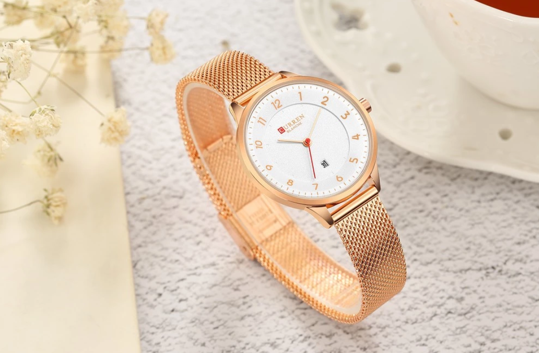 AWESOME Women Watch featuring a stylish design with a double push pin buckle and water resistance, perfect for modern women.