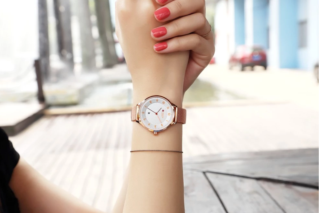 AWESOME Women Watch featuring a stylish design with a double push pin buckle and water resistance, perfect for modern women.