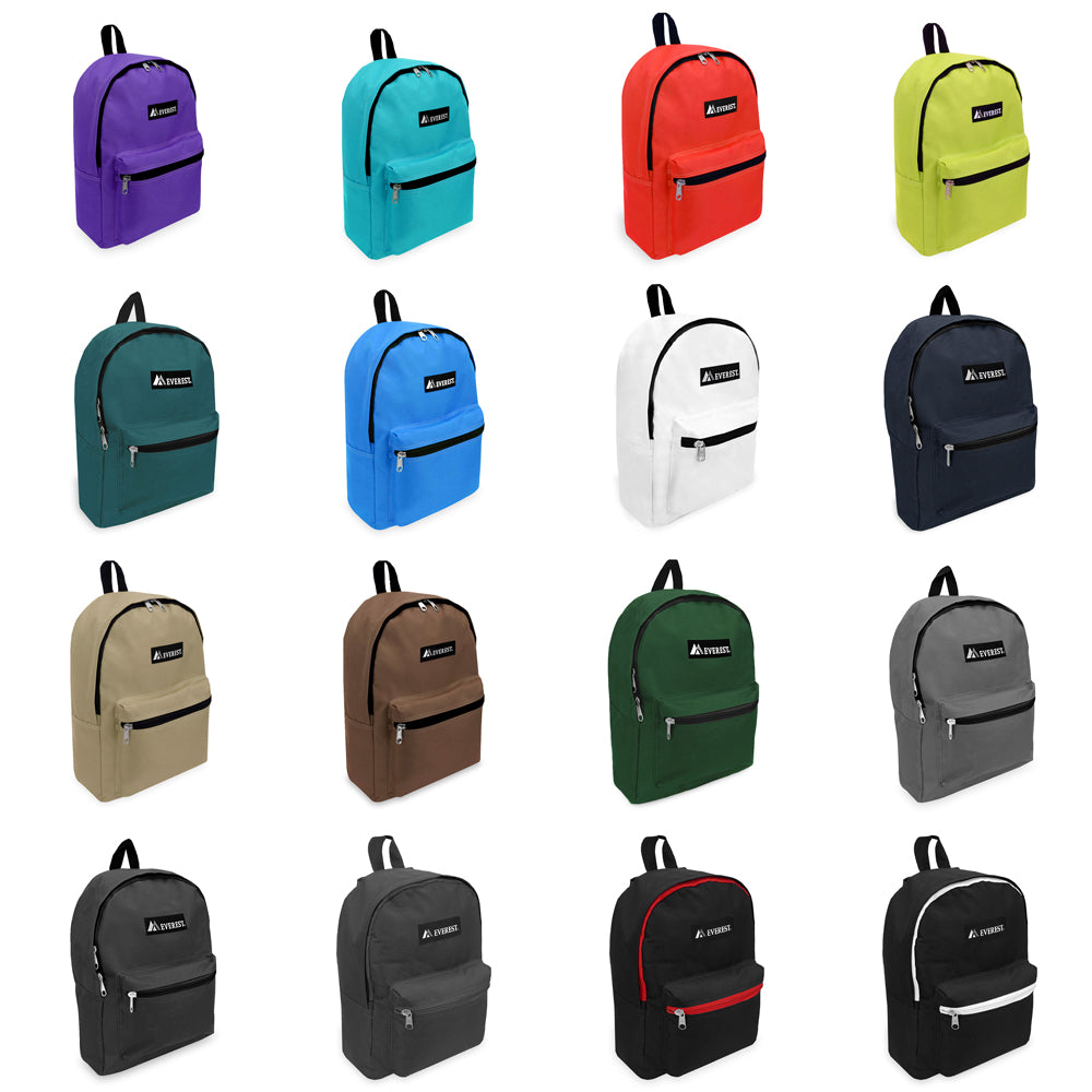 Basic Backpack in foldable nylon, showcasing its dual zippered compartments and adjustable shoulder strap.